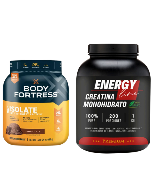 Creatina 1kg Monohidrato + Proteina isolada 1.5lb