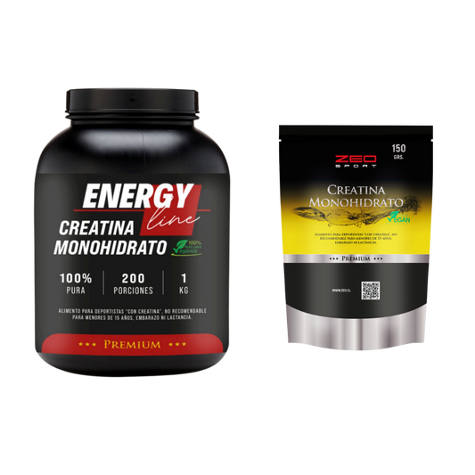 Creatina Monohidratada 1KG. 200 servicios. + 150gr de obsequio